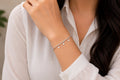 Sterling Silver Star Charm Bracelet, Dainty Minimalist Celestial Jewelry