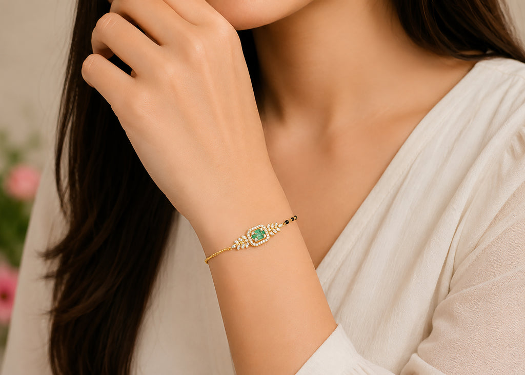 Mangalsutra 925 Sterling Silver Bracelet