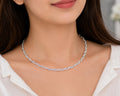 Sterling Silver Braided Hasli Necklace, Minimalist Collar Jewelry