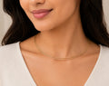 Rose Gold Triple Layer Hasli Necklace