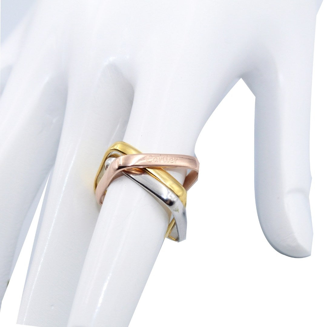 Geometric Square Rings Set | Gold Silver Rose Gold Stackable Rings | Minimalist Unisex Ring | Modern Couple Ring | Stylish Fashion Jewelry Gift (Size : US-8)